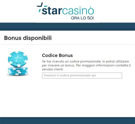 codice promo starcasino.
